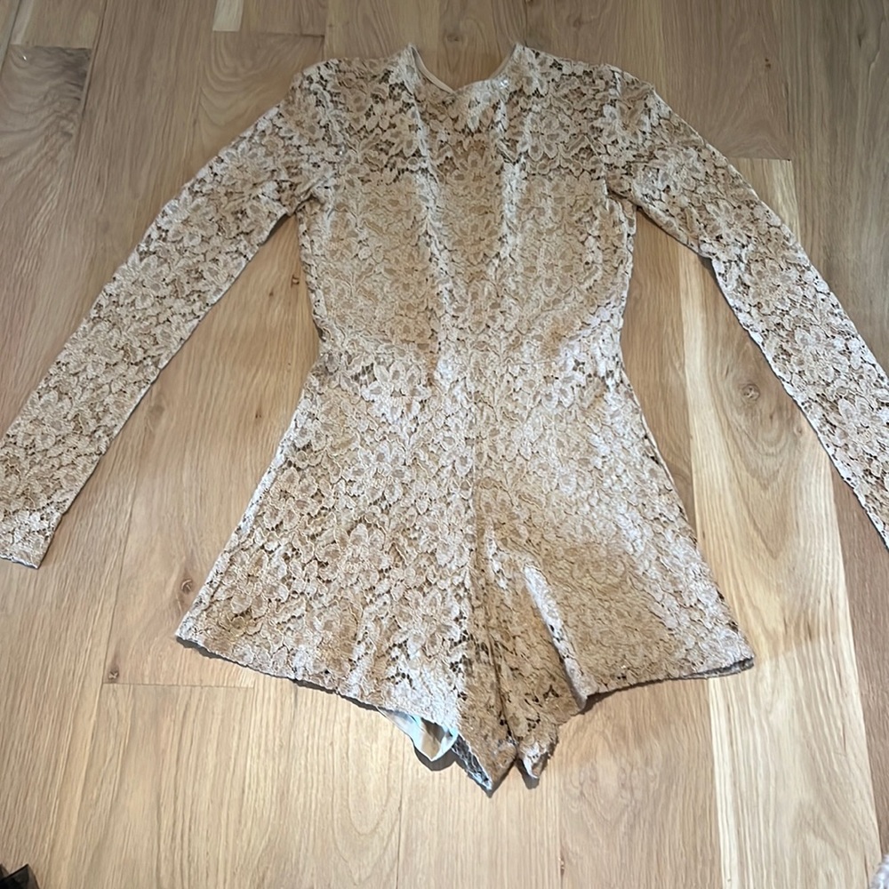 Alexis backless lace Romper